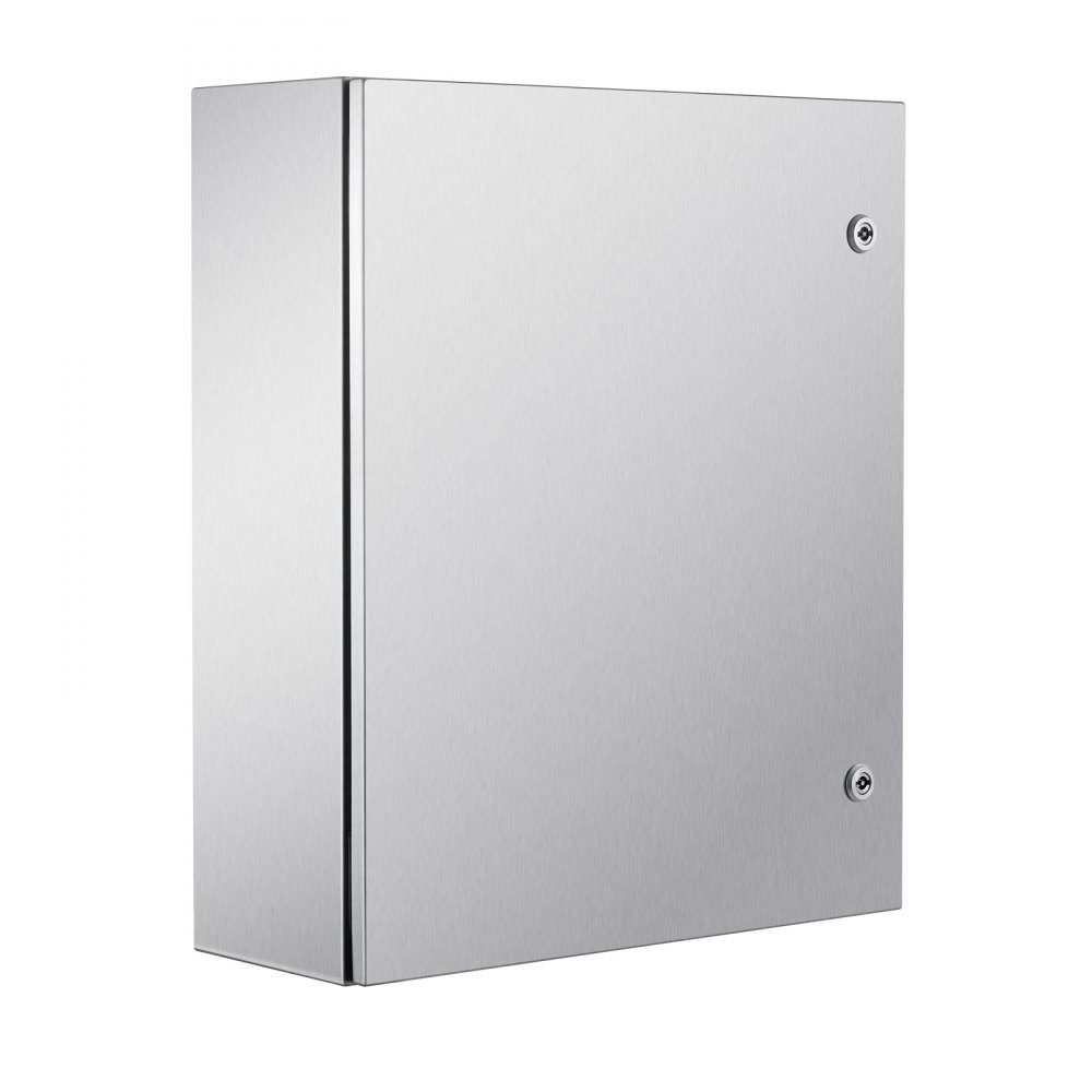 Schaltschrank-Elektroverteilerkasten, 600 x 500 x 200 mm, Edelstahl 304, Wandmontage, für elektrische und elektronische Außengeräte, Montageplatte, Scharniere, Schloss, Schutzart IP66