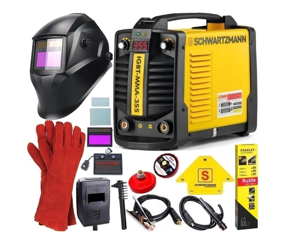 Professional Digital Inverter Welding Machine 355A IGBT MMA ARC TIG Complete Set