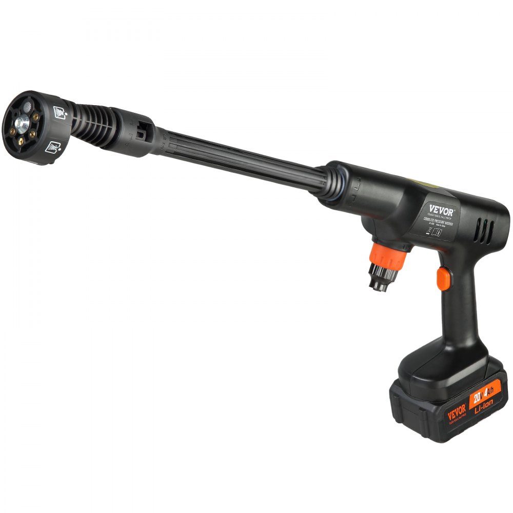 Akku-Hochdruckreiniger Bürstenloser Wasserdruckreiniger Spritzpistole Hochdruckreinigerpistole (21 V, 50 bar, für mobile Reinigung und Bewässerung, 3,5 L/min, inklusive Zubehör, 0°~40° Düse)