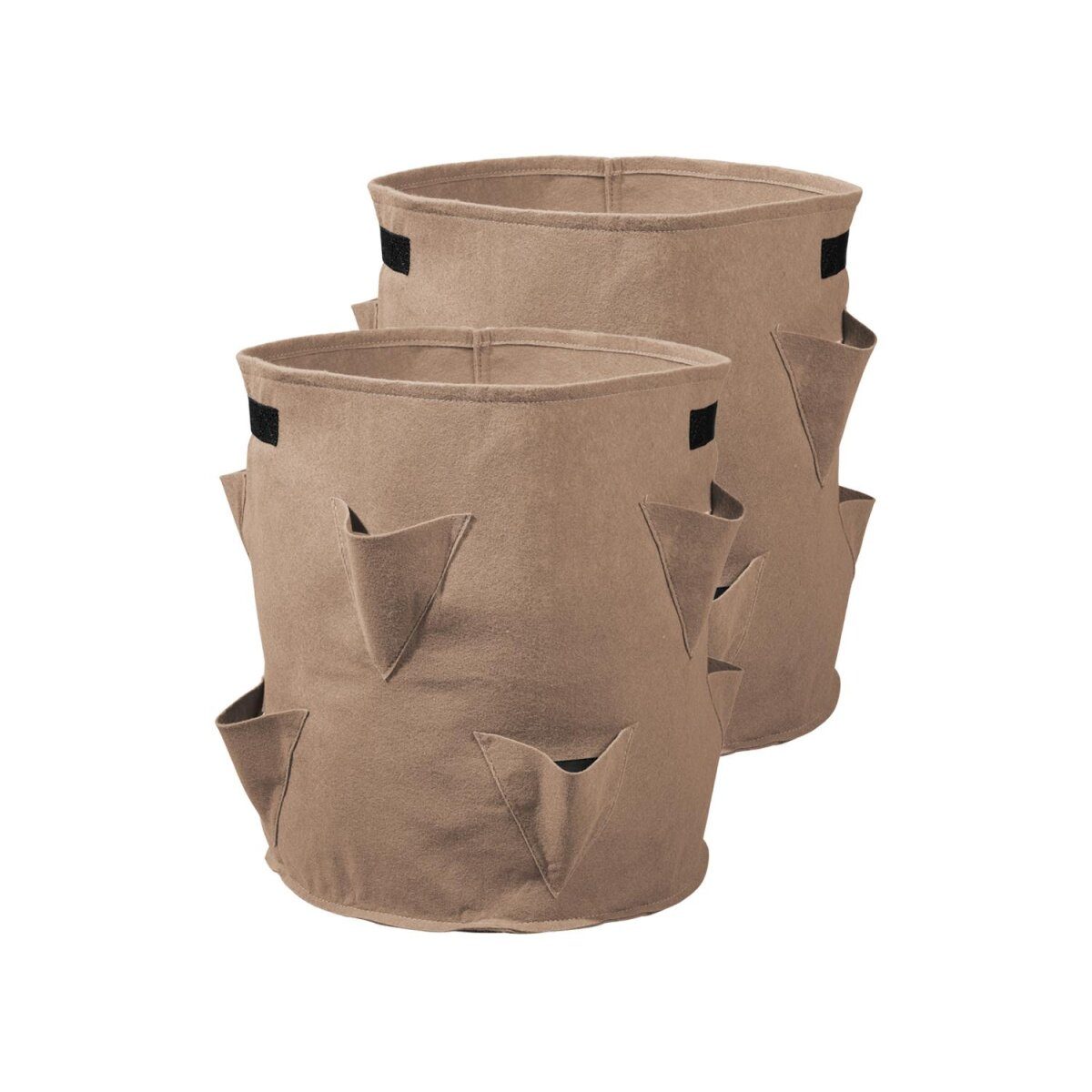 PARKSIDE® plantenzakkenset, 2 stuks, gemaakt van vilt