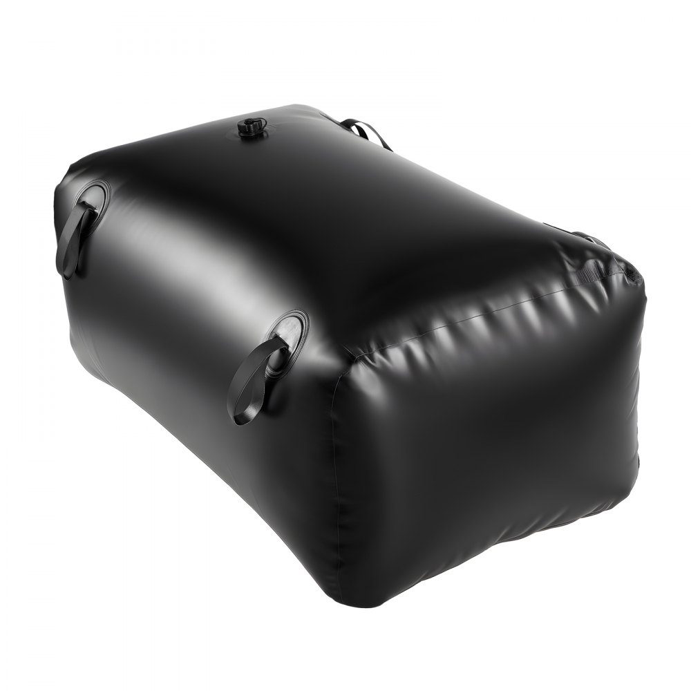 Water Bladder Storage Container, 240L Foldable Water Bag, 1000D PVC Water Container, Leakproof Water Container, Ideal for Camping, Garden Watering, RV & Emergencies, Black
