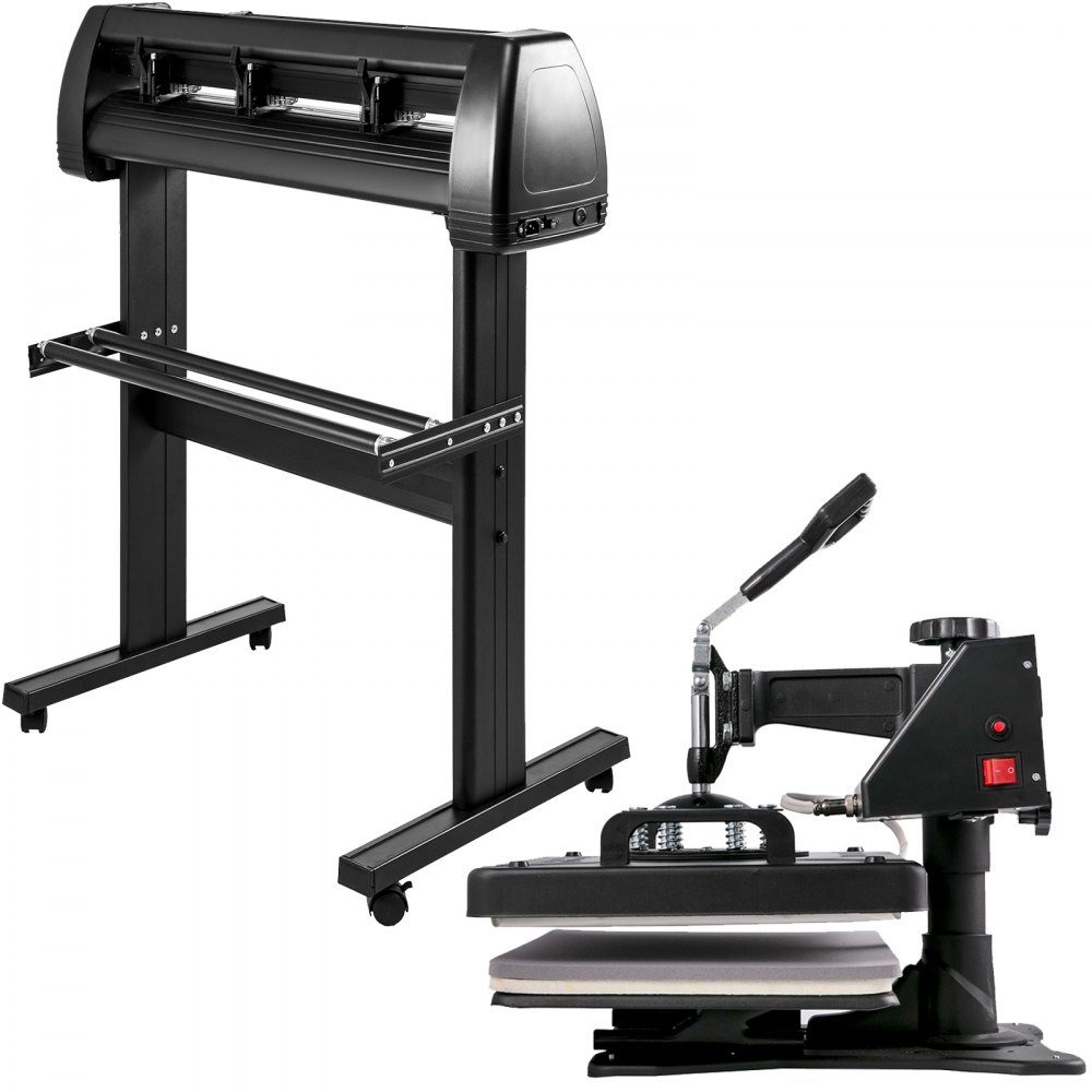 5 in 1 Heat Press 863.6mm Vinyl Cutting Plotter Crafts Printer with Table