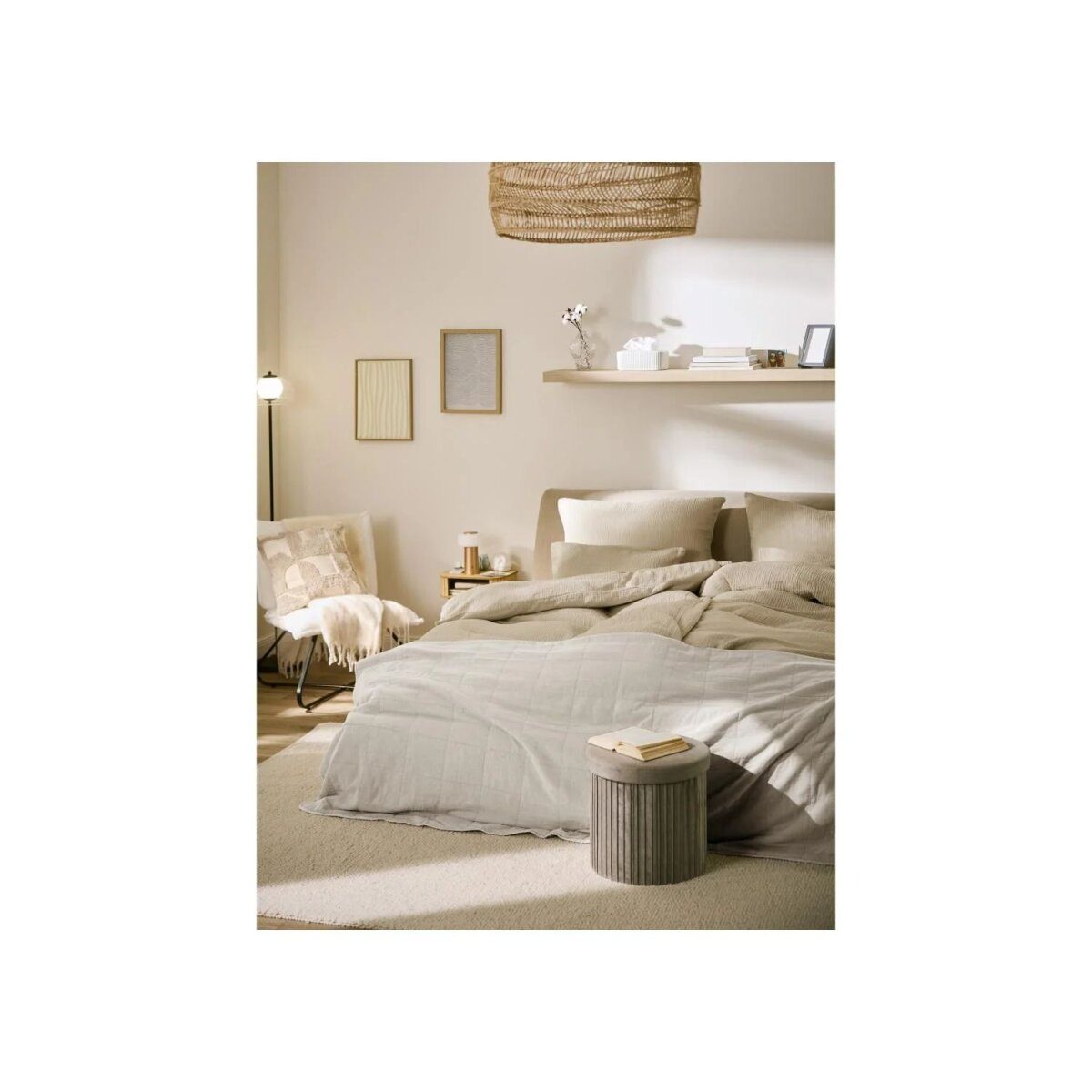 LIVARNO® Muslin cushion cover, 40 x 80 cm, 2 pieces