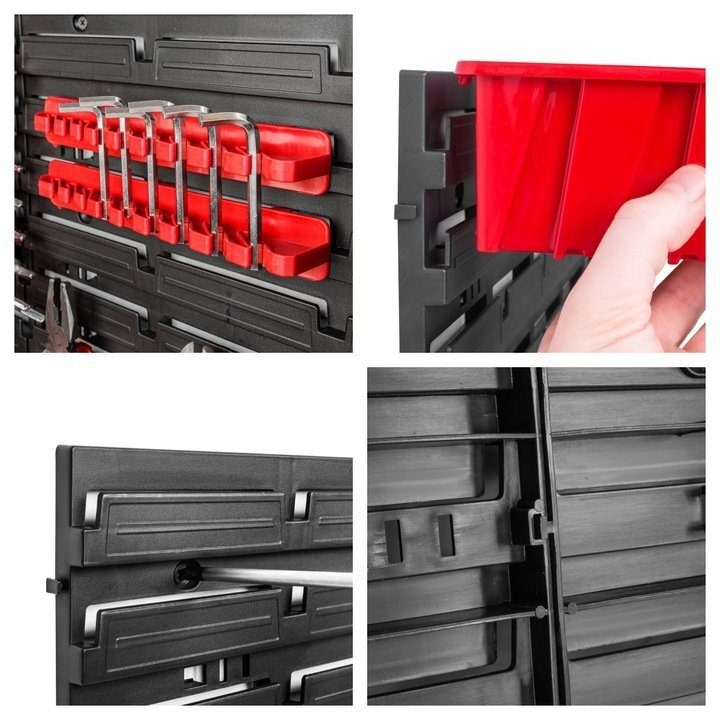 Workshop shelf tool wall 230x78 cm complete set