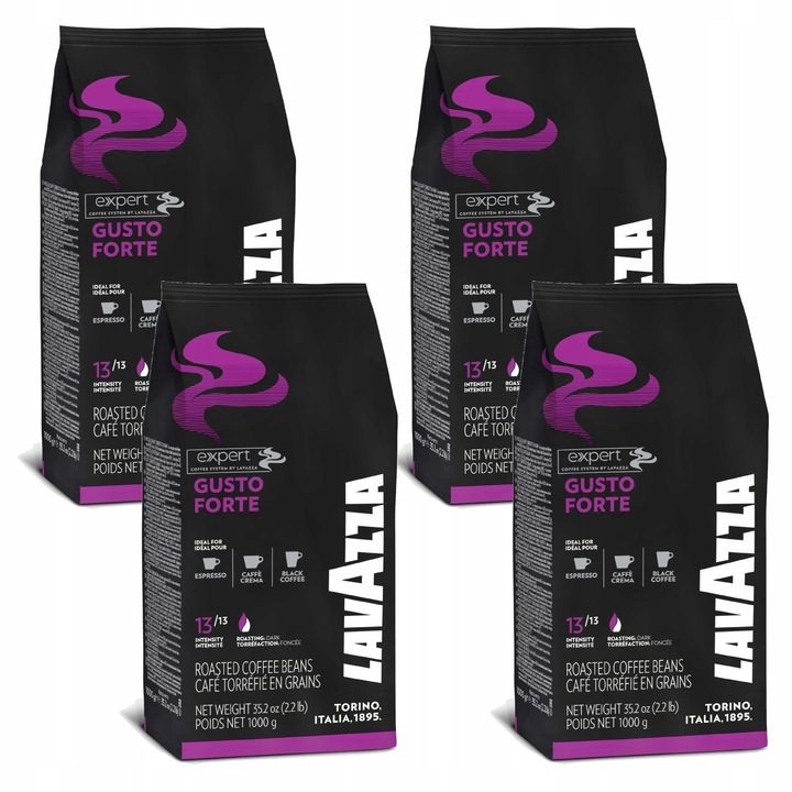 Kawa ziarnista LAVAZZA EXPERT GUSTO FORTE 4kg 4x1kg