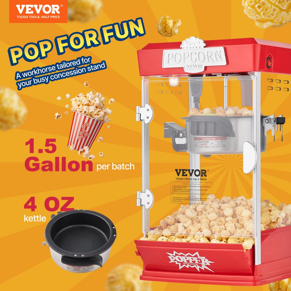 Popcornmaker Popcornmaker 480W Popcornmaker Popcornmaker 4 ounce waterkoker maakt 1,5 gallon per lading, Popcornmaker op aanrecht inclusief 3 ballen, Popcornmaker in bioscoopstijl Red Café Popcornmaker Popcornmaker 480W Popcornmaker Popcornmaker 4 ounce waterkoker maakt 1,5 gallon per lading, Popcornmaker op aanrecht inclusief 3 ballen, Popcornmaker in bioscoopstijl Red Café