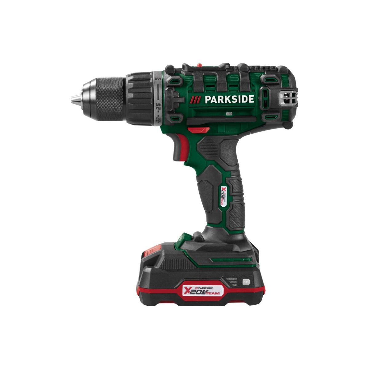Zestaw akumulatorowej wiertarko-wkrętarki PARKSIDE® 20 V „PABS 20-Li I9” z akumulatorem i ładowarką Zestaw akumulatorowej wiertarko-wkrętarki PARKSIDE® 20 V „PABS 20-Li I9” z akumulatorem i ładowarką