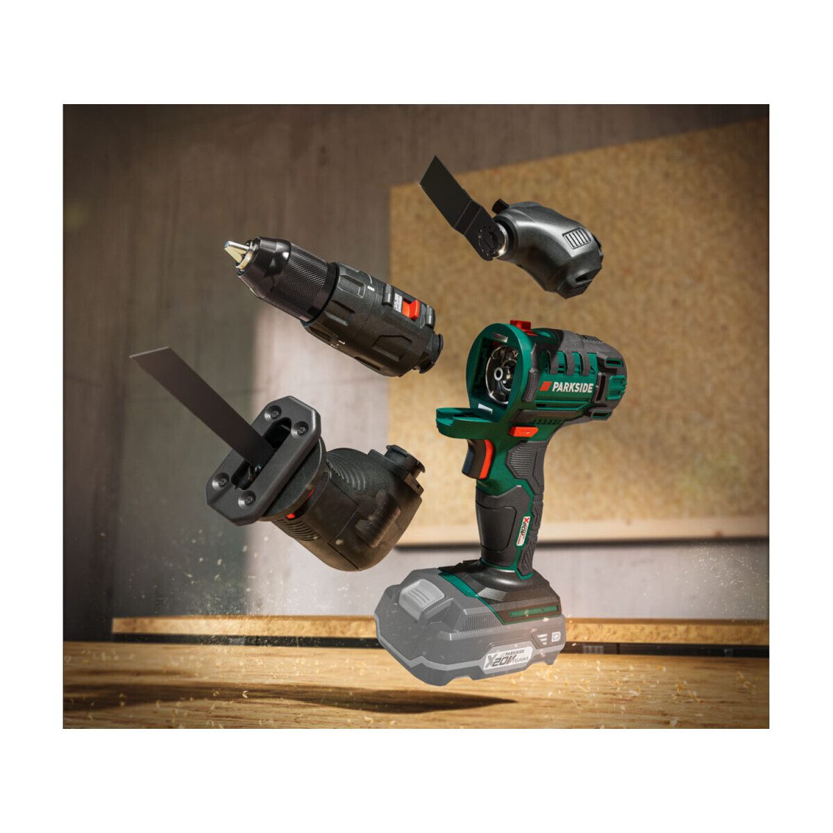 PARKSIDE 20 V cordless combination tool 3in1 “PKGA 20-Li C2”, without battery and charger