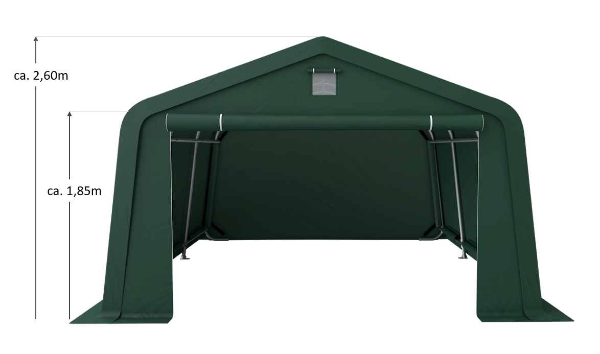 Garagenzelt 3,30x4,70m Zeltgarage Weidezelt Lagerzelt Mobiler Unterstand Garage