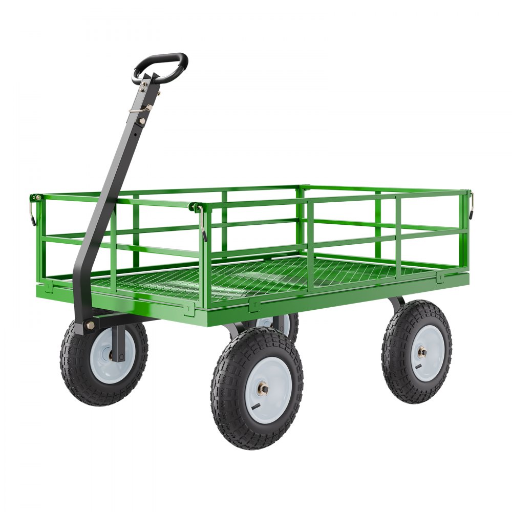 Bollerwagen 110x75x67 cm, Transportwagen, Gartenwagen, Gerätewagen, 2-in-1 Bollerwagen, mit All-Terrain-Reifen, abnehmbaren Seitenwänden aus Mesh-Material und 180° drehbarem Griff Bollerwagen 110x75x67 cm, Transportwagen, Gartenwagen, Gerätewagen, 2-in-1 Bollerwagen, mit All-Terrain-Reifen, abnehmbaren Seitenwänden aus Mesh-Material und 180° drehbarem Griff