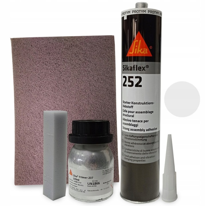 Sika 252 – zestaw do klejenia paneli fotowoltaicznych, klej budowlany 300 ml Sika 252 – zestaw do klejenia paneli fotowoltaicznych, klej budowlany 300 ml