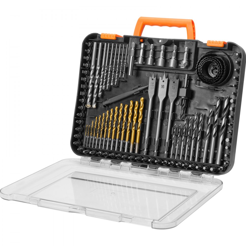Bohrer-Set, 100-teilig, Schraubendreher-Bit-Set, Schraubendreher-Bit-Set geeignet zum Bohren und Schrauben in Holz, Metall und Zement, Bohrer-Sets Kombi-Set sortiert im organisierten Transportkoffer Bohrer-Set, 100-teilig, Schraubendreher-Bit-Set, Schraubendreher-Bit-Set geeignet zum Bohren und Schrauben in Holz, Metall und Zement, Bohrer-Sets Kombi-Set sortiert im organisierten Transportkoffer