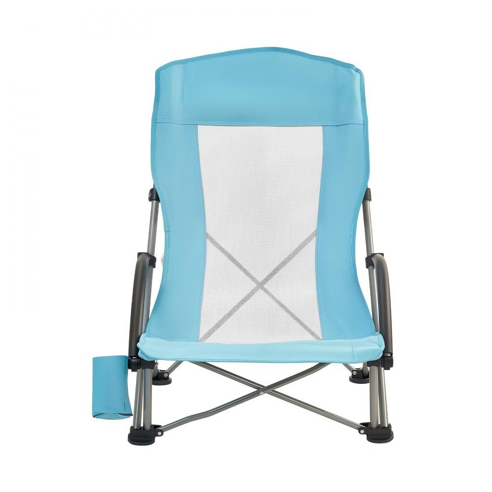 2 x campingstoelen klapstoelen 150 kg draagvermogen, visstoel met hoge rugleuning & kopjesvak & mesh rugleuning & draagtas & strandstoelen met extra brede zitting voor buitenactiviteiten vissen