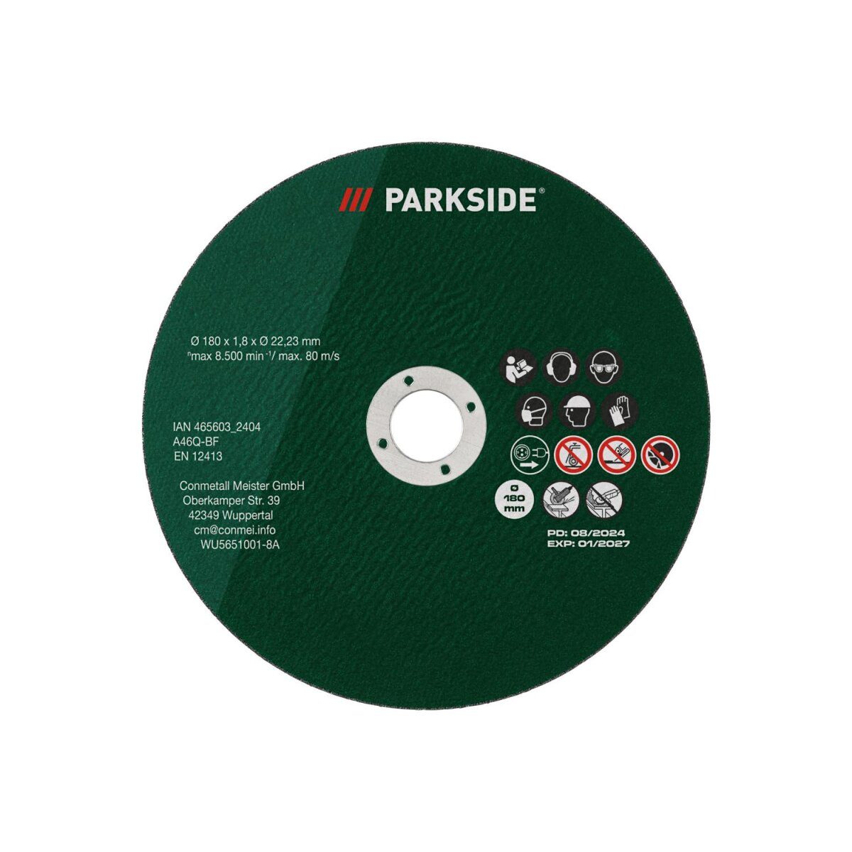 PARKSIDE® Metalltrennscheiben / Edelstahltrennscheiben, 6 Stück