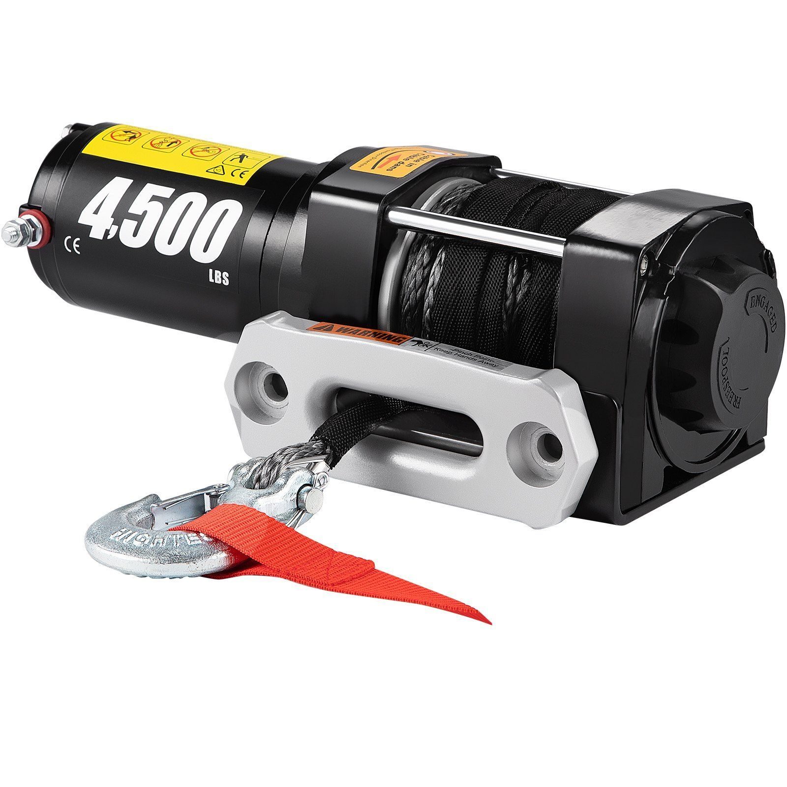 Electric winch 2t winch 13m motor winch radio remote control with accessory set