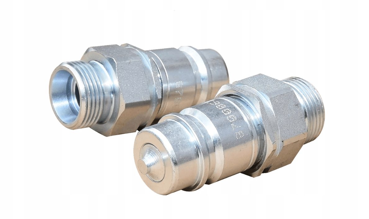 3x hydraulische Schnellkupplung Steckkupplung M18x1,5