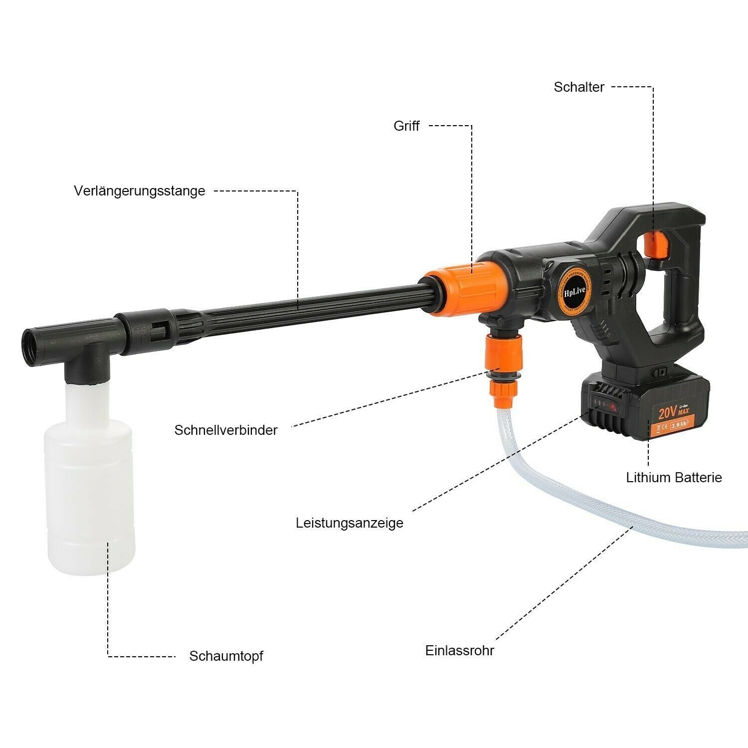 #OFFER# Mobile high-pressure cleaner with battery set