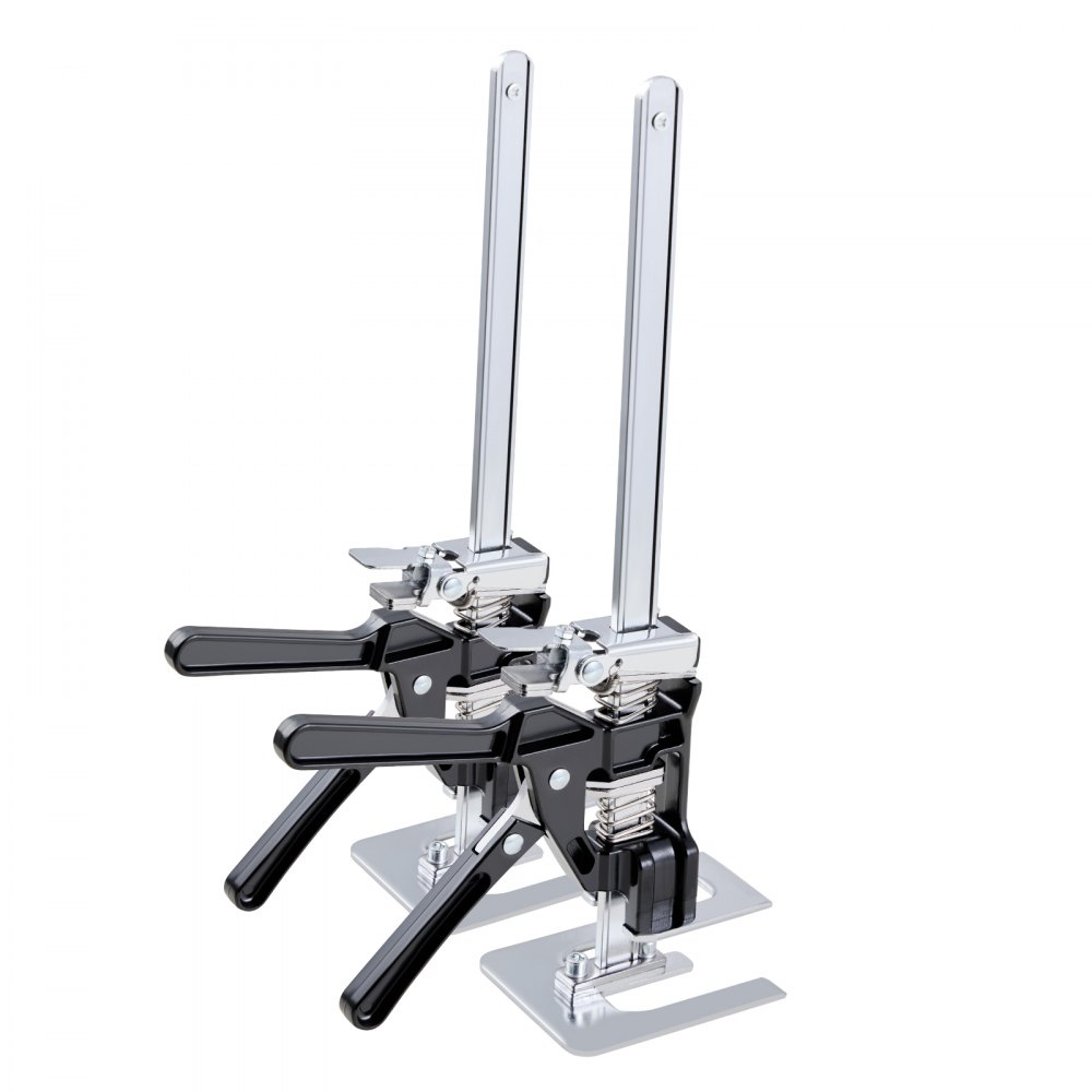 Arbeitssparender Armheber, 2-teilig, 200 kg Tragkraft, Heben bis 235 mm, Handhebegerät mit magnetischer Wasserwaage, 2 Einstellmodi, für Türen, Fenster, Möbel, Holzbearbeitung, Schwarz Arbeitssparender Armheber, 2-teilig, 200 kg Tragkraft, Heben bis 235 mm, Handhebegerät mit magnetischer Wasserwaage, 2 Einstellmodi, für Türen, Fenster, Möbel, Holzbearbeitung, Schwarz