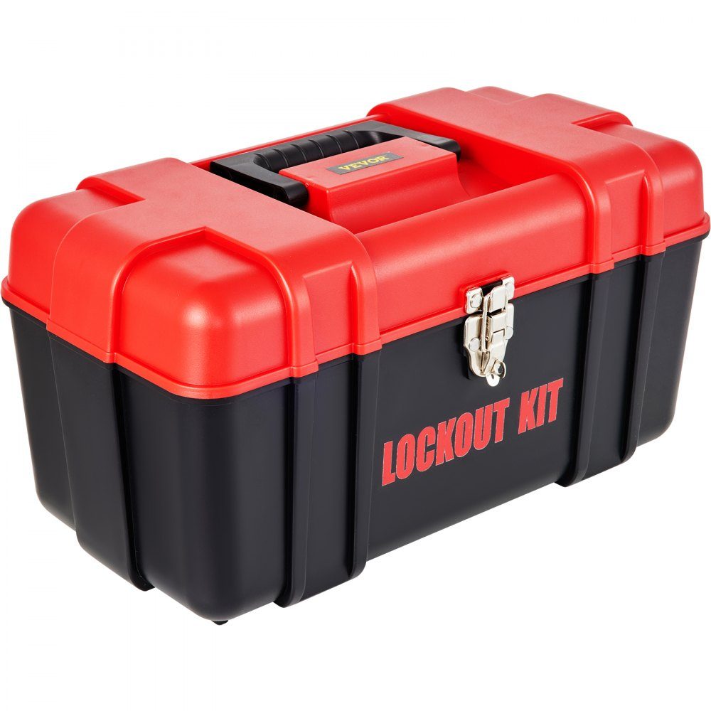Kits de verrouillage de 42 pièces, kit Loto de sécurité électrique, comprend des cadenas, 5 types de verrouillage, des moraillons, des étiquettes et des attaches de câble, une boîte, des outils de sécurité de verrouillage pour éliminer les risques électri