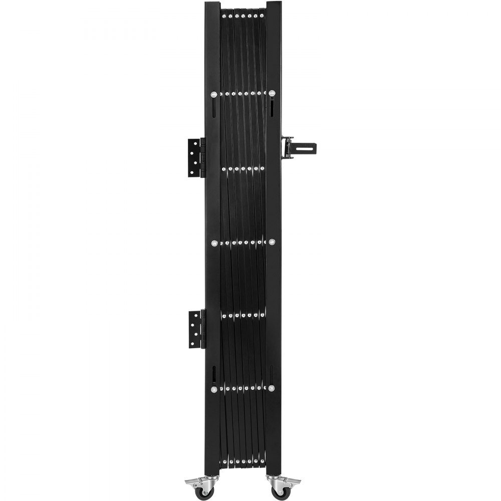 Single security gate, folding door gate, steel accordion security gate, 190×131cm (W×H) expandable security gate, 360° rolling barricade gate, scissor gate or padlocked door