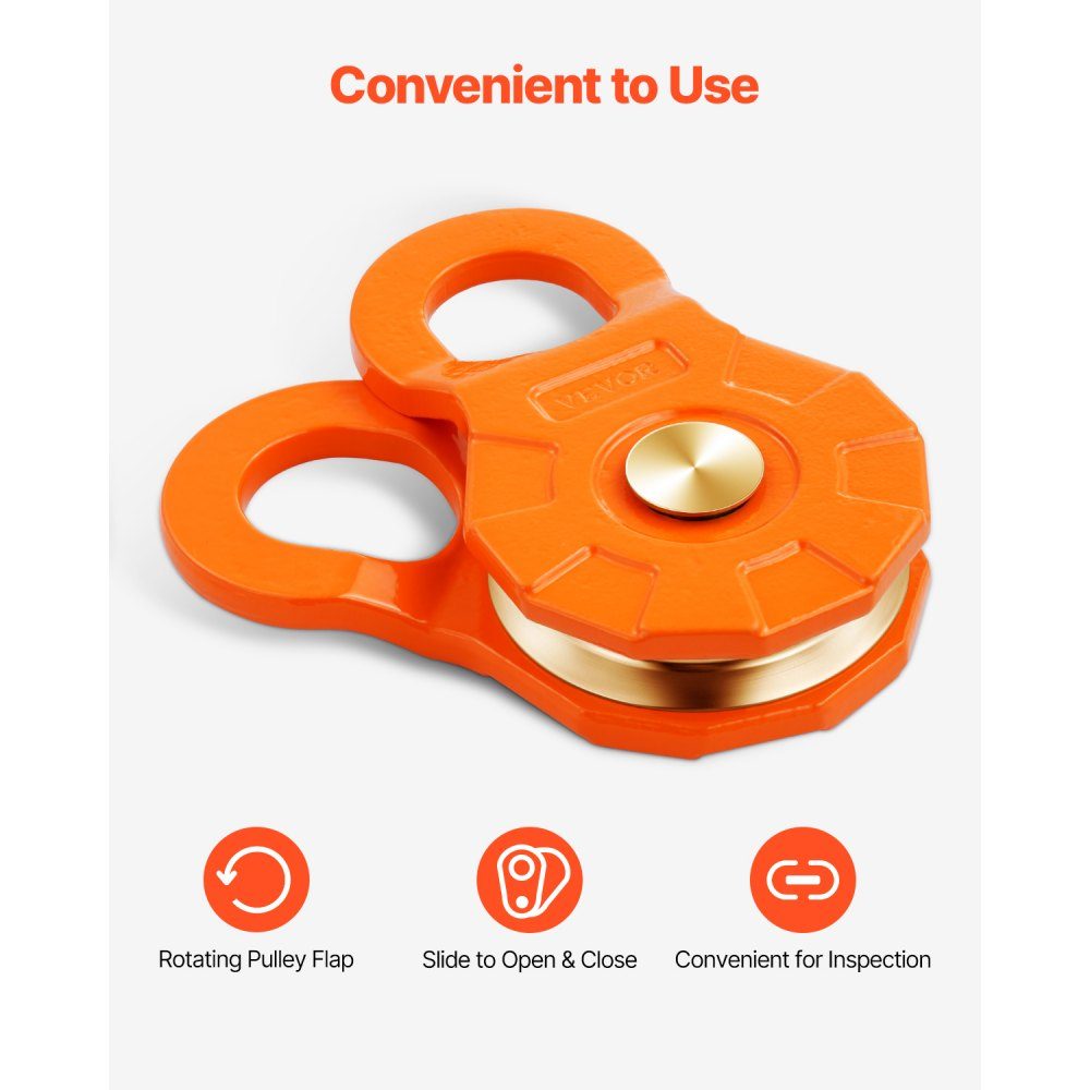 30T winch pulley, pulley system, forestry winch, lifting pulley, rope pulley, off-road recovery accessories for towing and recovery on trucks, tractors, ATVs and UTVs