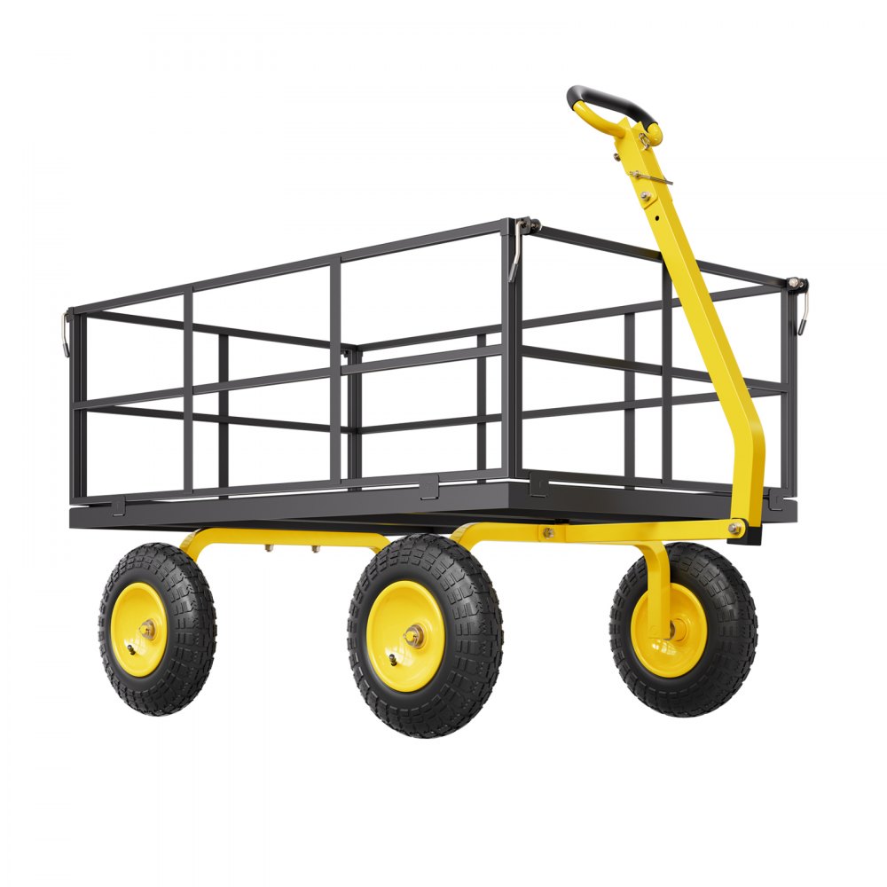 Wózek ręczny 116,8x76x43 cm, wózek transportowy, wózek ogrodowy, wózek na sprzęt, wózek ręczny 2 w 1, z oponami terenowymi, zdejmowanymi ścianami bocznymi wykonanymi z materiału siatkowego i uchwytem obrotowym o 180° Wózek ręczny 116,8x76x43 cm, wózek transportowy, wózek ogrodowy, wózek na sprzęt, wózek ręczny 2 w 1, z oponami terenowymi, zdejmowanymi ścianami bocznymi wykonanymi z materiału siatkowego i uchwytem obrotowym o 180°