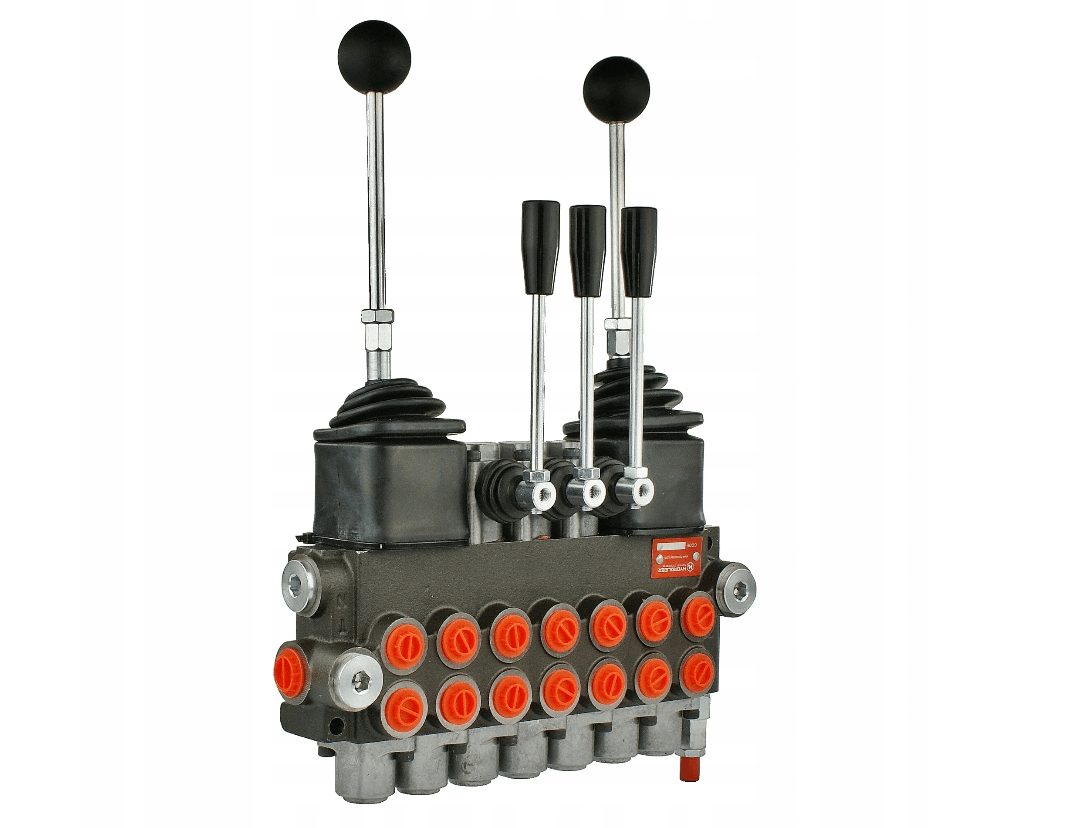 7-TEILIGER HYDRAULISCHER VERTEILER 40L + 2 JOYSTICKS