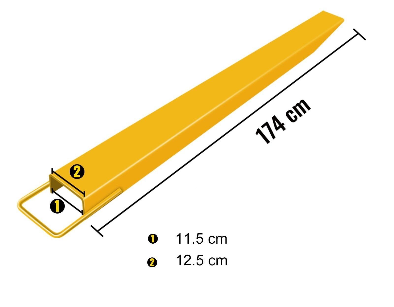 Fork extension 182 CM forklift fork extension for forklift pallet with fork extensions fork extensions High-strength pallet forks made of steel