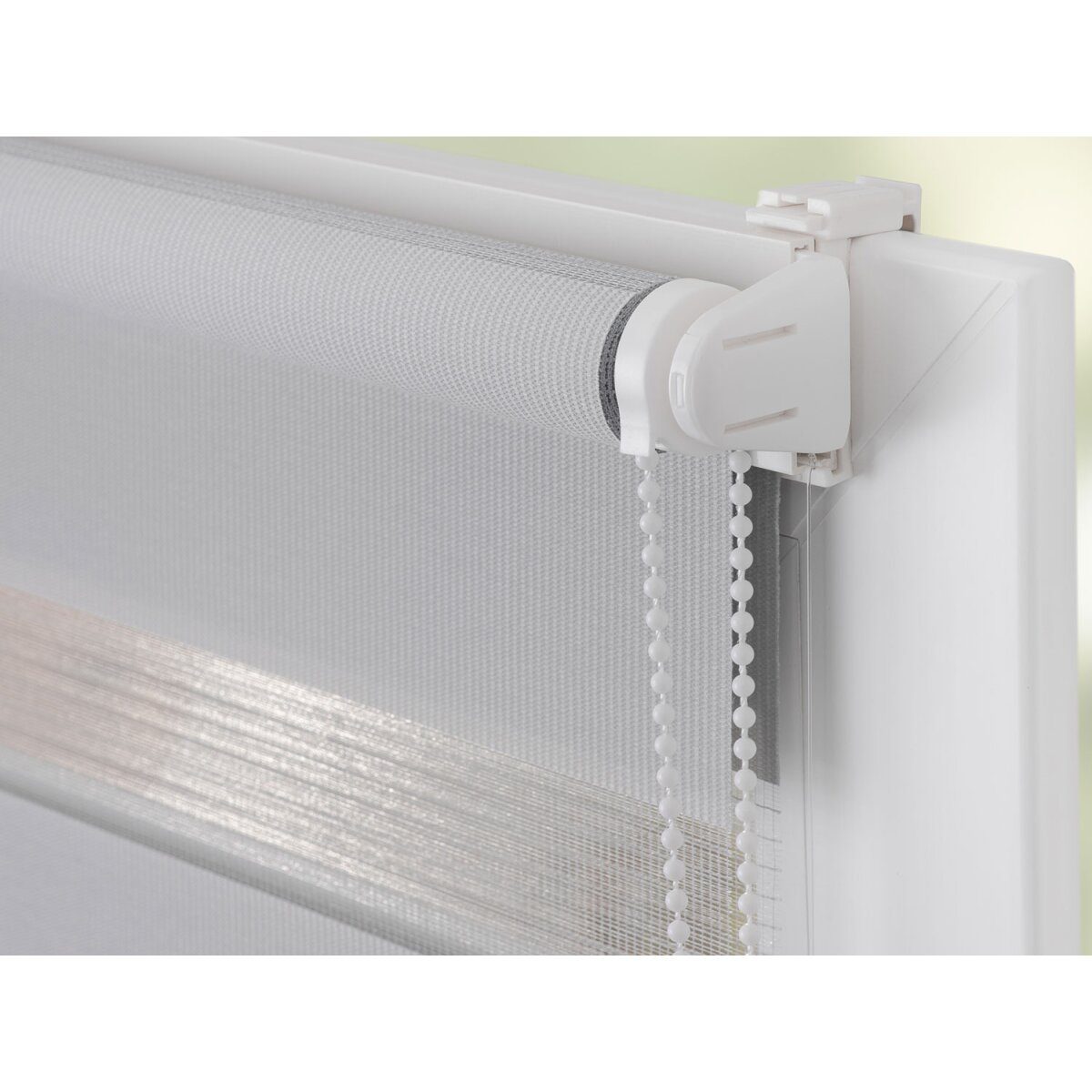 Duo-Rollo Klemmfix, ohne Bohren, gespannt, blickdicht, ab 45 x 150 cm