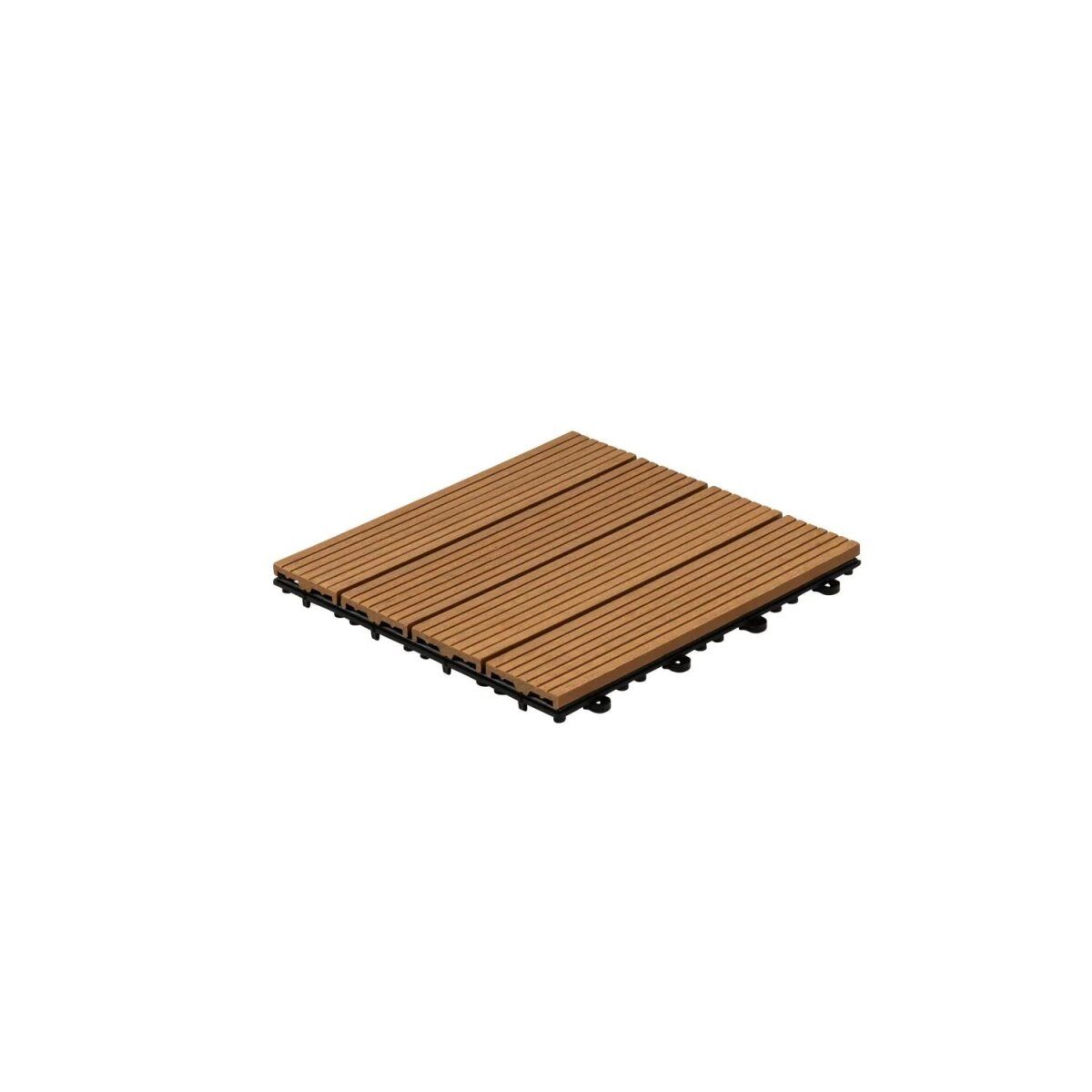 HOME DELUXE WPC wood look tiles »BAVARO« (1m², teak)