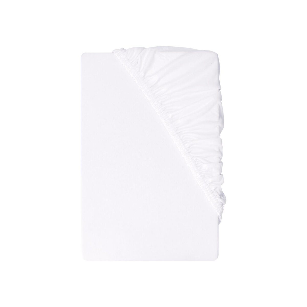 LIVARNO Spannbettlaken, Mikrofaser Jersey, 180-200 cm, weiß