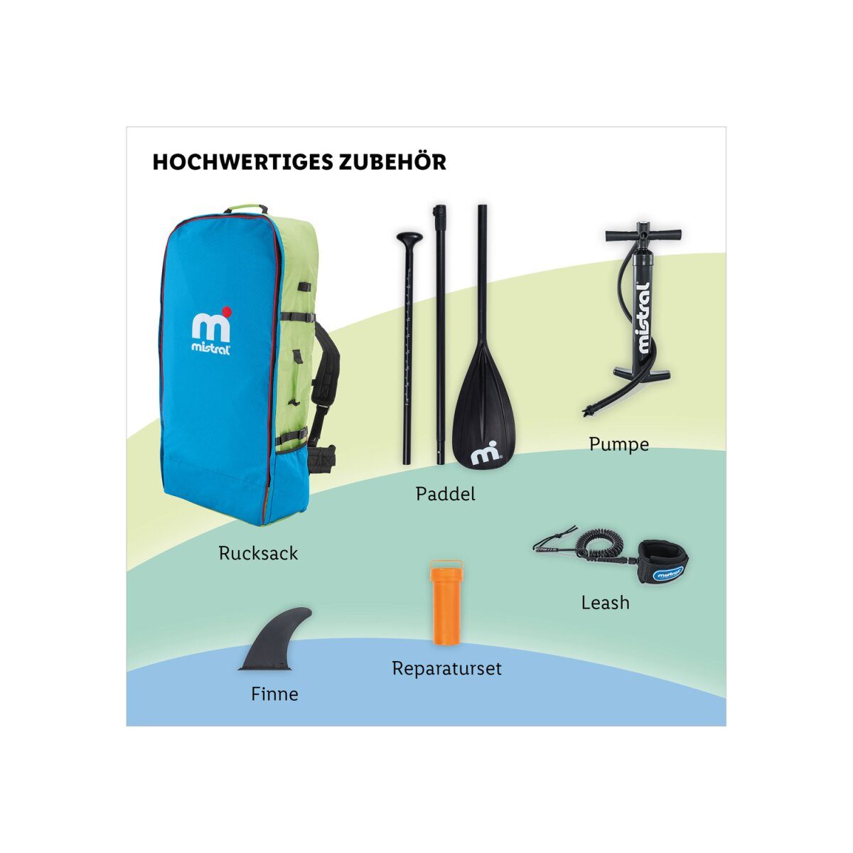 Mistral SUP »Junior 8'6 inch« met dubbelkamersysteem