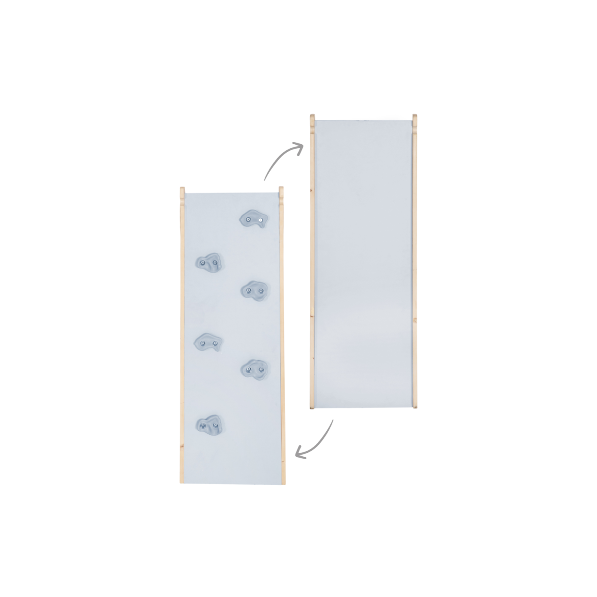 planche de glisse roba, en bois naturel, blanche