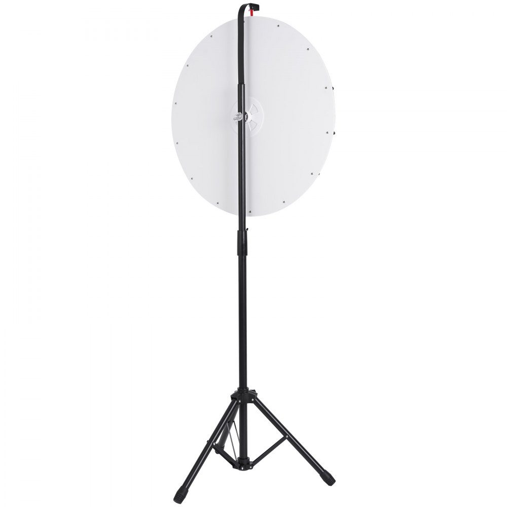 Roue de la Fortune (601 mm) avec 14 compartiments et support réglable en hauteur (1125-1530 mm) ainsi qu'une roue de roulette essuyable et un sac de rangement, une roue de prix rotative pour les fêtes, pubs, foires et foires