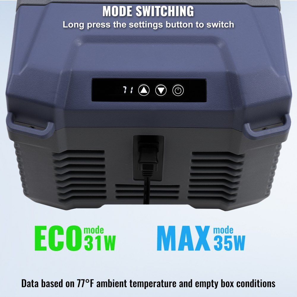 Car Refrigerator, 12V Car Fridge, Portable 9L Single Zone Freezer, Adjustable Range from -4℉ to 68℉, 12/24V DC und 100-240-V-AC- Compressor Cooler for Outdoor, Camping, RV