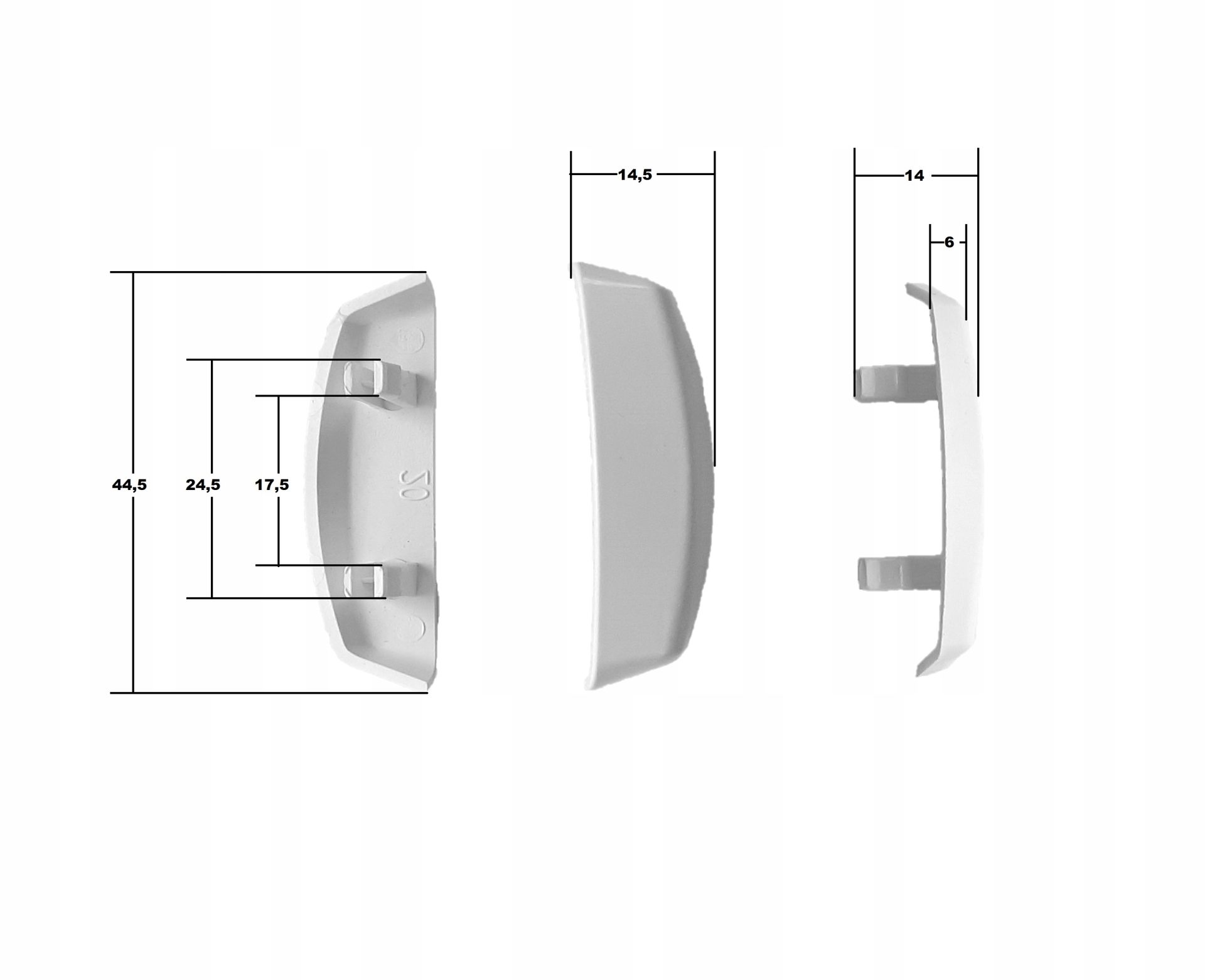 10x Aluplast V4 Endkappe zur Entwässerung des Fensterrahmens V4 braun