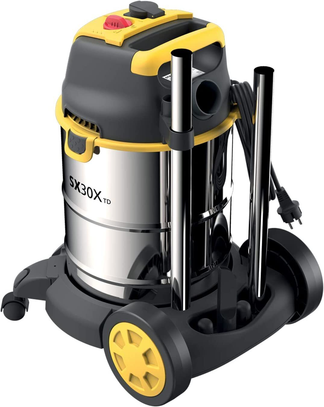 Stanley nat- en droogzuiger (1.600 W, 30 l) RVS XXL startset