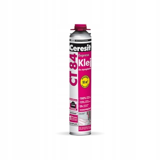 Ceresit CT 84 Express Klej PU do płyt izolacyjnych EPS 850ML Ceresit CT 84 Express Klej PU do płyt izolacyjnych EPS 850ML