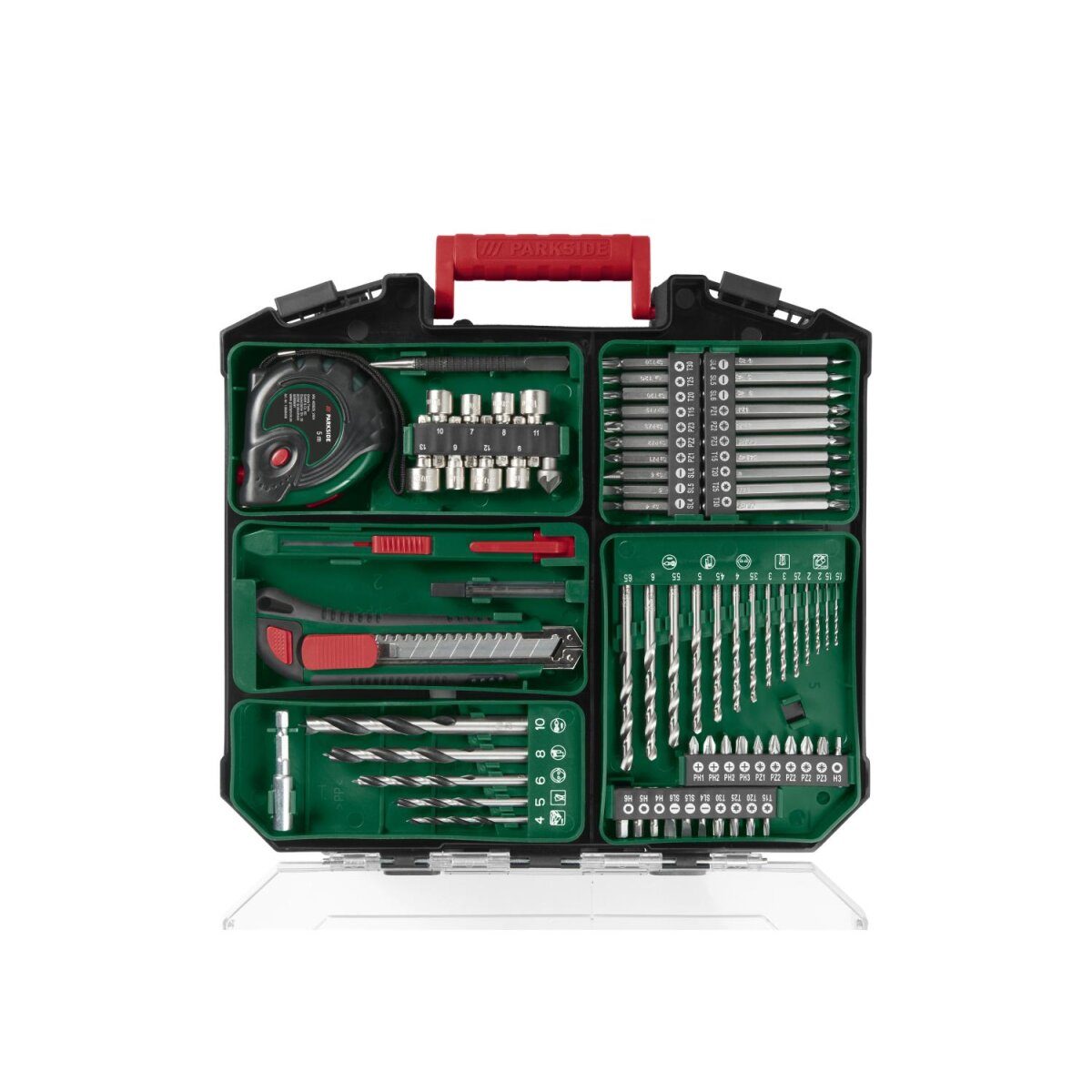 PARKSIDE® 20 V Akku-Bohrschrauber-Set „PABS 20-Li G8“, mit Akku und Ladegerät, inklusive diversem weiteren Zubehör