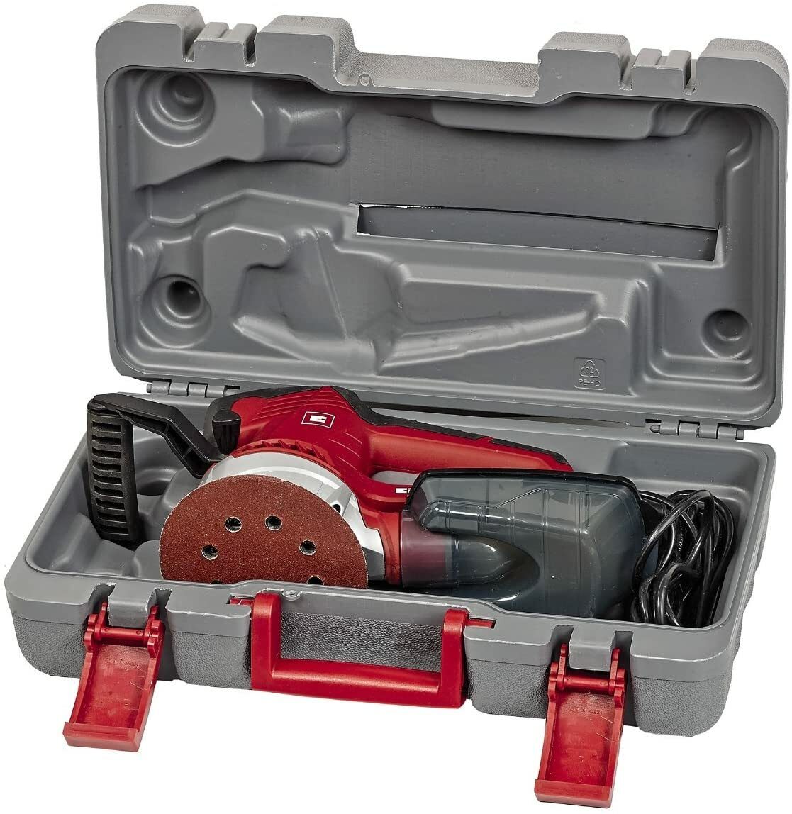 Einhell Exzenterschleifer TE-RS 40 E (400 W, Schleifteller Ø 125 mm, Drehzahlregelung, Staubsammelbox und Absaugadapter, Koffer)