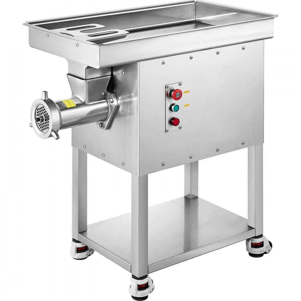 Commercial Meat Grinder 9.98kg/min Electric Meat Grinder 2200W with Blades and Grinding Plates Sausage Machine Commercial Stainless Steel Meat Grinder for Kitchen Restaurant Butcher Shop