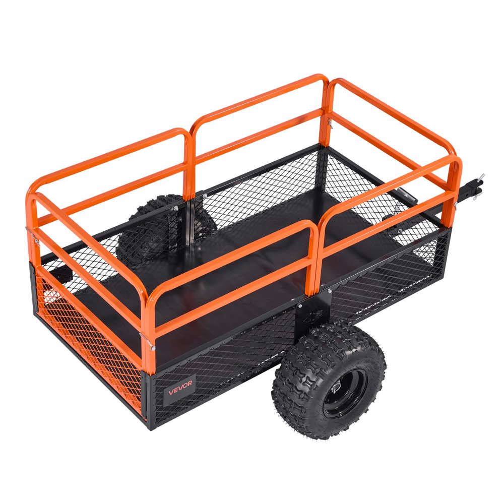 800.59 kg Steel Dump Trailer ATV UTV Trailer Pull-Back Dump Truck with Removable Back Garden Trailer Pull-Aft for Lawn Mowers, Tractors and Yard Waste 800.59 kg Steel Dump Trailer ATV UTV Trailer Pull-Back Dump Truck with Removable Back Garden Trailer Pull-Aft for Lawn Mowers, Tractors and Yard Waste