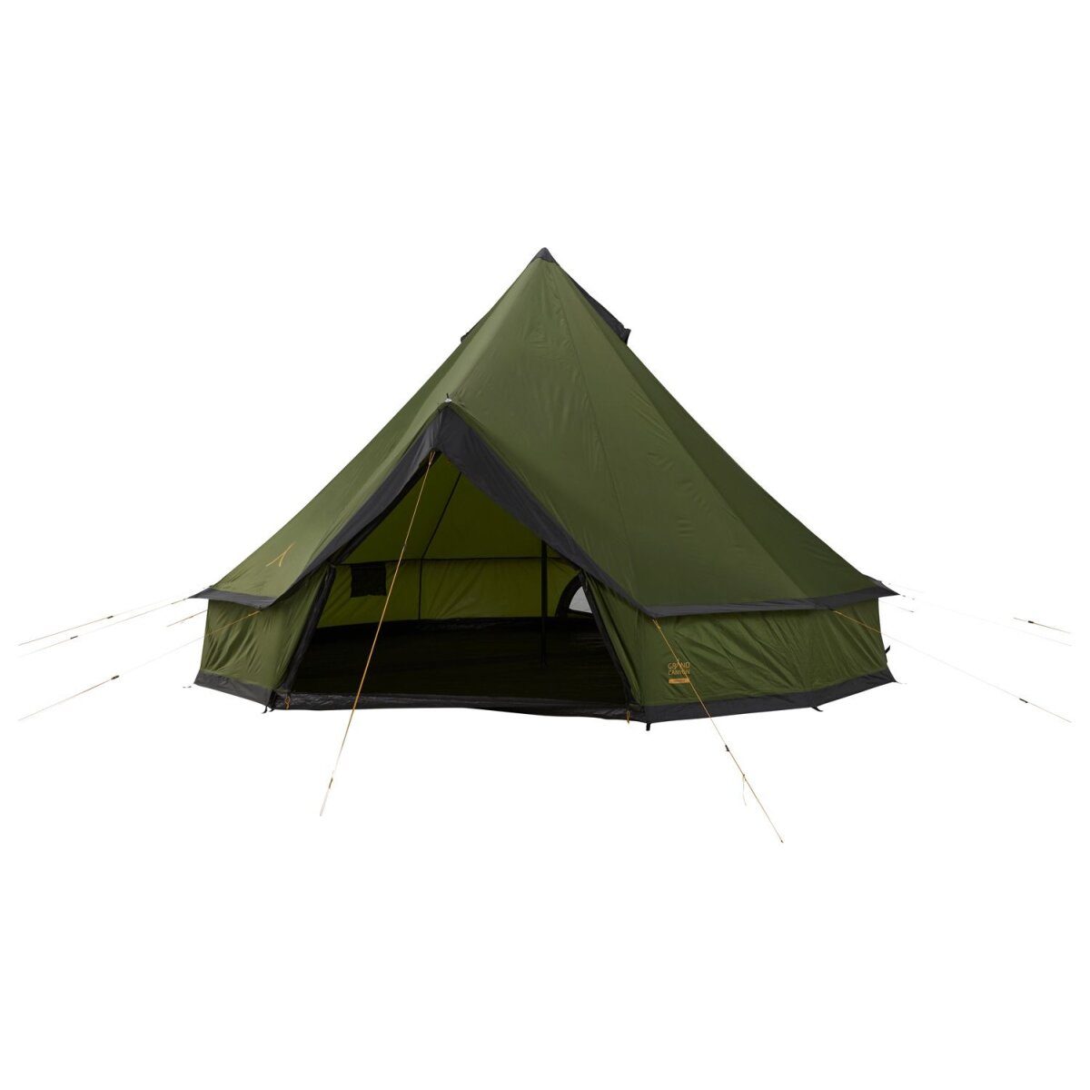 Grand Canyon round tent “Indiana” in A-shape with central poles, 8 people