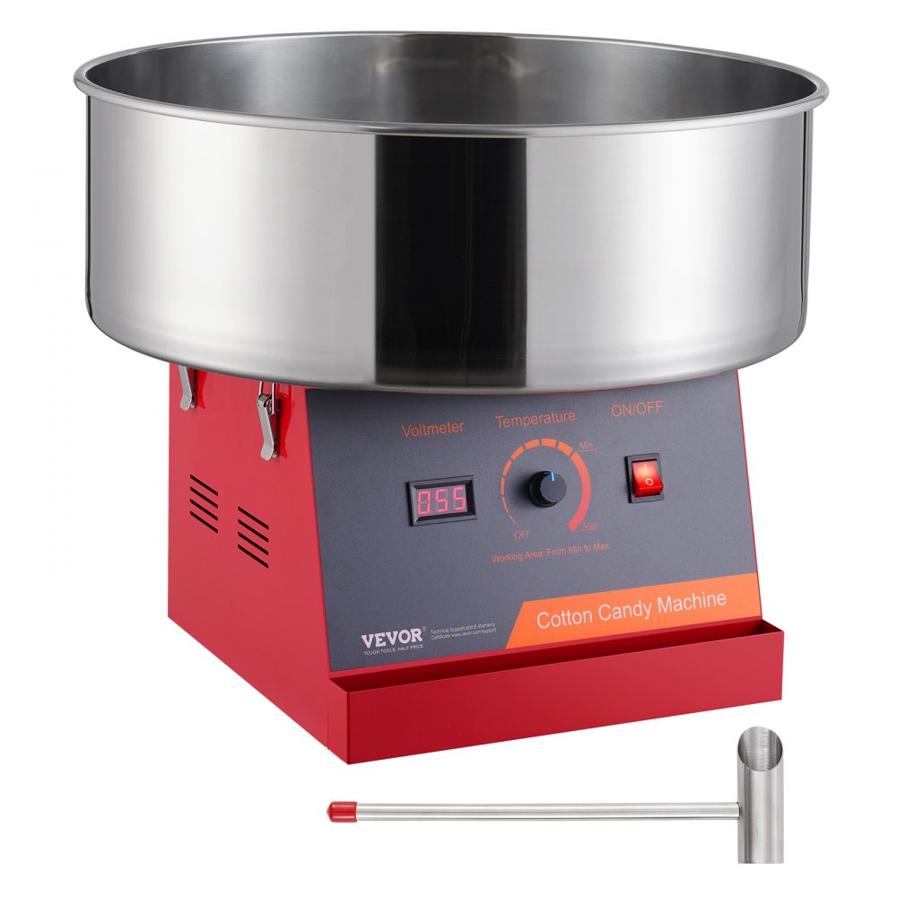Electric Cotton Candy Machine, 1000W Cotton Candy Machine, Commercial Cotton Candy Machine with Stainless Steel Bowl & Sugar Spoon, Perfect for Children's Birthday Parties at Home, Family Gatherings (Red) Electric Cotton Candy Machine, 1000W Cotton Candy Machine, Commercial Cotton Candy Machine with Stainless Steel Bowl & Sugar Spoon, Perfect for Children's Birthday Parties at Home, Family Gatherings (Red)