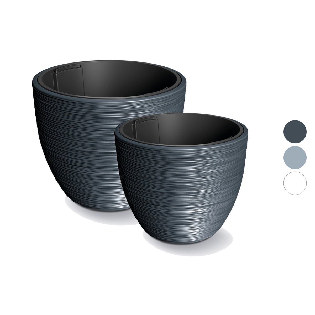 Prosperplast Blumentopf »FURU«, mit Rippenstruktur, rund