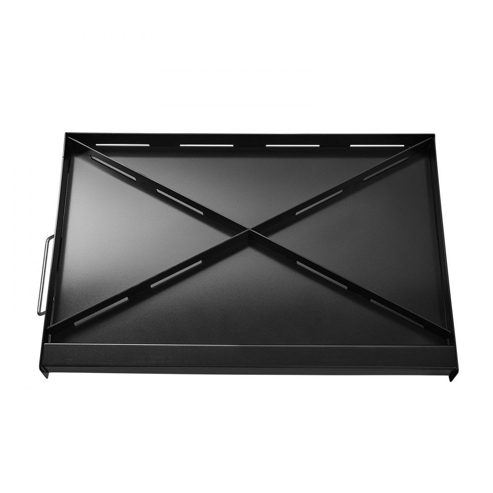 Grill Plate Grill Pan Carbon Steel Universal Rectangular Plate (605x360mm) with Flat Top Gas Grill Grill Plate for BBQ Grill Teppanyaki Portable Family Cookware with Handle