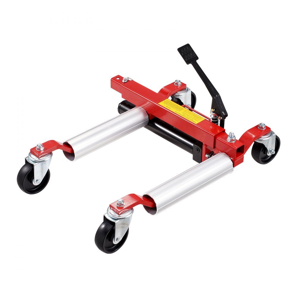 Cric de pneu de voiture à roue, capacité de charge maximale : 680 kg, cric de voiture avec roues rotatives à 360°, cric hydraulique robuste pour le positionnement du véhicule pour la réparation automobile