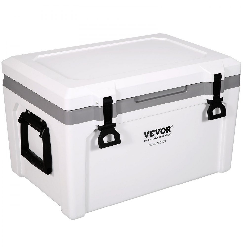 Glacière Passive Glacière 57,26 L, Glacière Isotherme Camping Thermo Box 45-50 Canettes, Réf. rigérateur Camping avec Panier, Glacière Isotherme Portable, Glacière Multifonctionnelle
