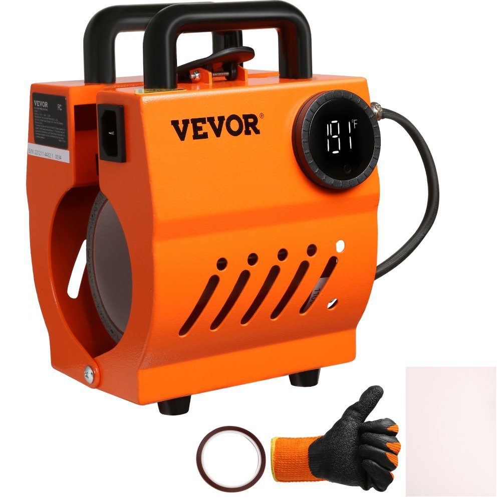 Presse à Sublimation pour tasses, 11 à 425.24g, 350W, impression par Sublimation, hauteur maximale de 11cm, 8.2 à 8.7cm, Portable