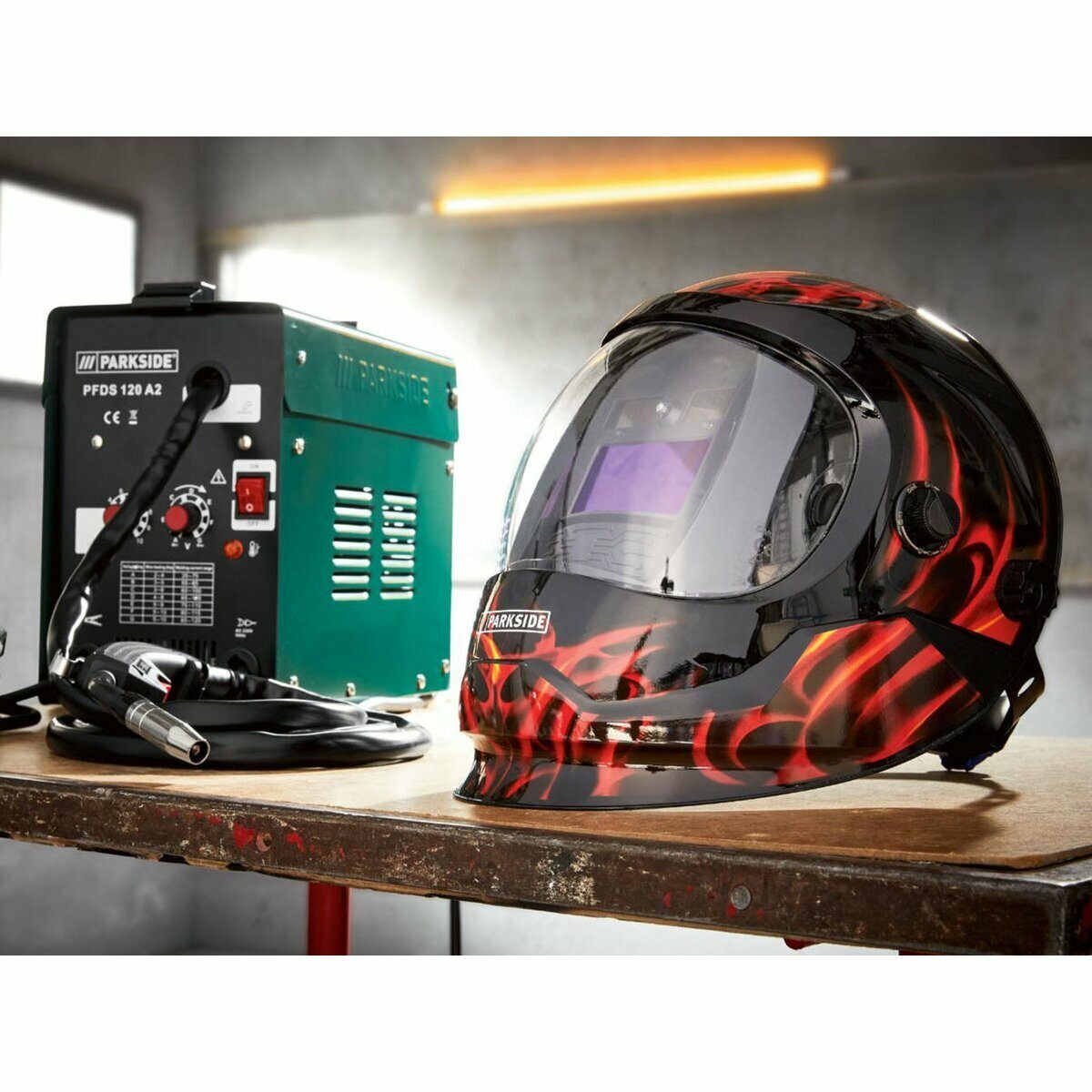 Spawarka drutem rdzeniowym PARKSIDE® »PFDS 120 A2«, 230 V